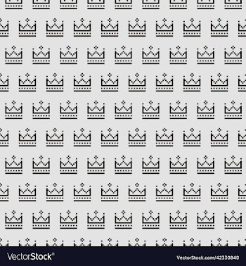 pattern of abstract medieval king crown