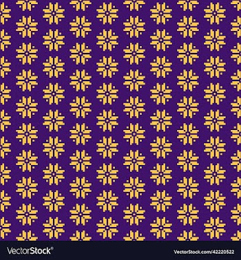 pattern of ethnic abstract orange flowers