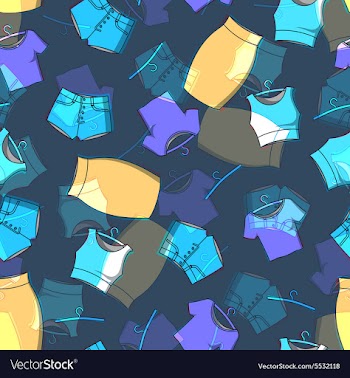 Pattern of fashion on a dark background vector image