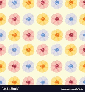 pattern of multi-colored delicate flowers
