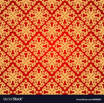 Pattern on red vector image