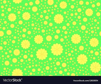 Pattern on the neon green background vector image