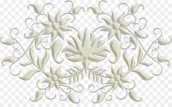 Pattern Symmetry Floral design Line Product - curlers ornament 