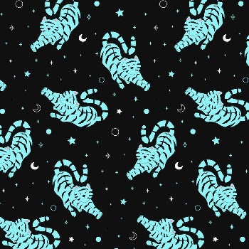 Pattern vector blue tigers stretching | Free Vector - rawpixel