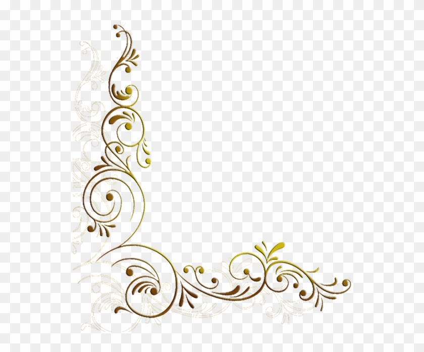 Pattern Vector Border Png - Flower Corner Vector Png