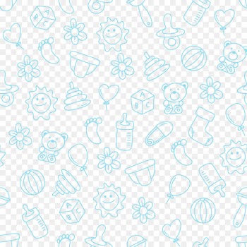 Pattern - With a baby blue pattern element vector 