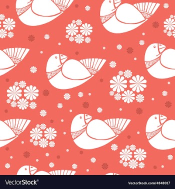 Pattern with birds vector image