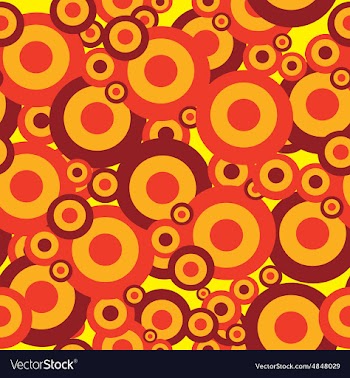 Pattern with bright colored circles vector image