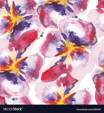 Pattern with flowers vector image