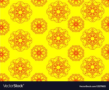 Pattern yellow vector image