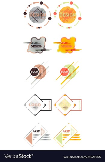 Patterns set distress texture grunge design vector image