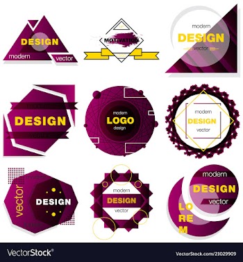 Patterns set distress texture grunge design vector image