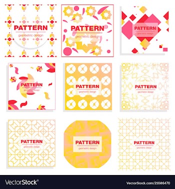 Patterns set distress texture grunge design vector image