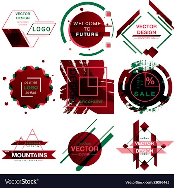 Patterns set distress texture grunge design vector image