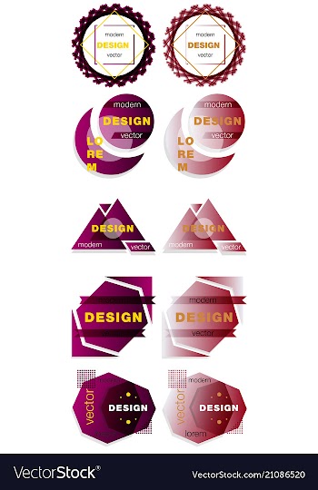 Patterns set distress texture grunge design vector image