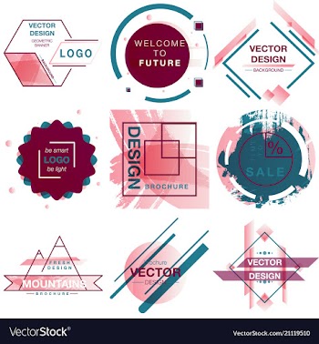 Patterns set distress texture grunge design vector image