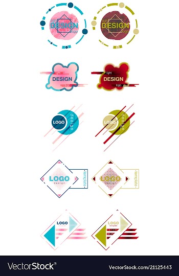 Patterns set distress texture grunge design vector image