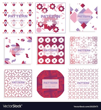 Patterns set distress texture grunge design vector image
