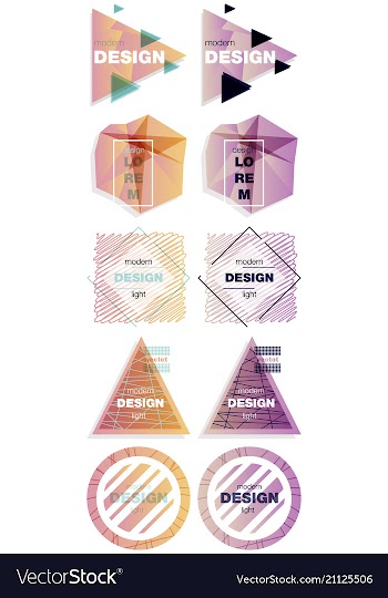 Patterns set distress texture grunge design vector image