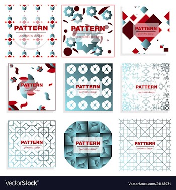 Patterns set distress texture grunge design vector image