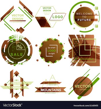 Patterns set distress texture grunge design vector image
