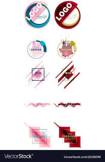 Patterns set distress texture grunge design vector image