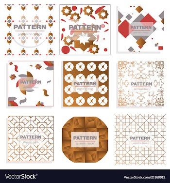 Patterns set distress texture grunge design vector image
