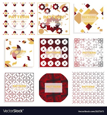 Patterns set distress texture grunge design vector image