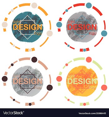 Patterns setgeometric background template for vector image