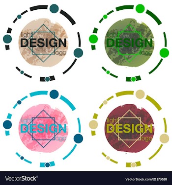 Patterns setgeometric background template for vector image