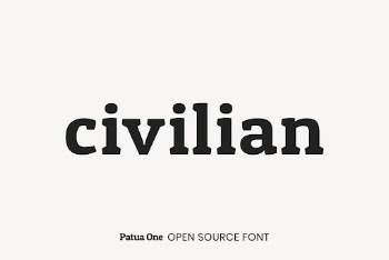 Patua One open source font | Free Font Add-on - rawpixel
