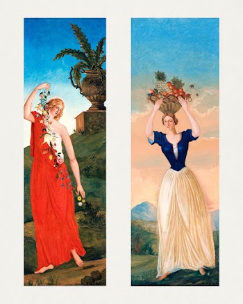 Paul C&eacute;zanne's The four seasons (1860)… | Free public domain illustration