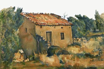 Paul Cezanne&rsquo;s Abandoned House border, | Free PSD Illustration - rawpixel