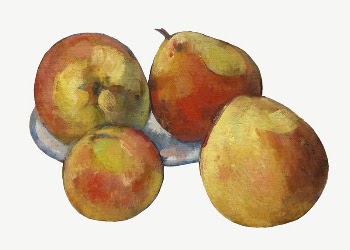 Paul Cezanne&rsquo;s Apples clipart, still | Free PSD Illustration - rawpixel