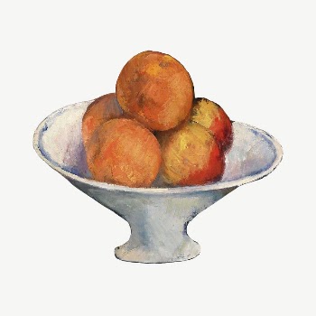 Paul Cezanne&rsquo;s Apples clipart, still | Free PSD Illustration - rawpixel