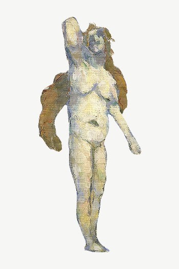Paul Cezanne&rsquo;s Bathers  clipart, | Free PSD Illustration - rawpixel