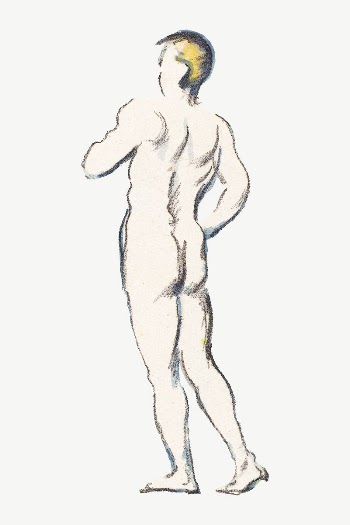 Paul Cezanne&rsquo;s Bathers clipart, post-impressionist | Free PSD Illustration - rawpixel