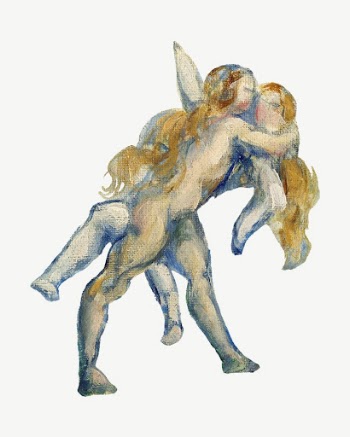 Paul Cezanne&rsquo;s Battle of Love | Free PSD Illustration - rawpixel