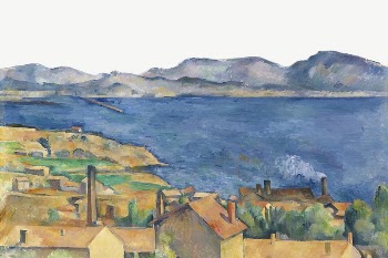 Paul Cezanne&rsquo;s Bay of Marseille | Free PSD Illustration - rawpixel