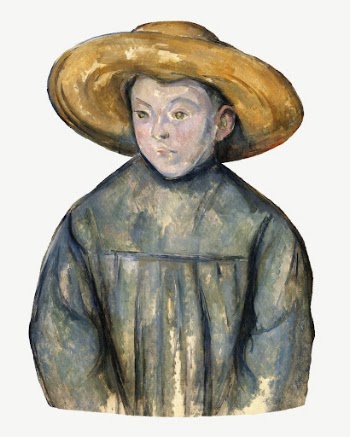 Paul Cezanne&rsquo;s Boy With a Straw | Free PSD Illustration - rawpixel