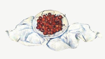 Paul Cezanne&rsquo;s Cherries clipart, still | Free PSD Illustration - rawpixel