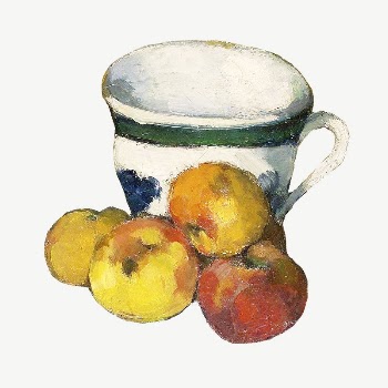 Paul Cezanne&rsquo;s Cup clipart, still | Free PSD Illustration - rawpixel