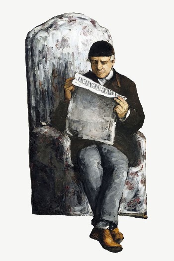 Paul Cezanne&rsquo;s Father clipart, post-impressionist | Free PSD Illustration - rawpixel
