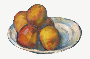Paul Cezanne&rsquo;s Fruit clipart, still | Free PSD Illustration - rawpixel