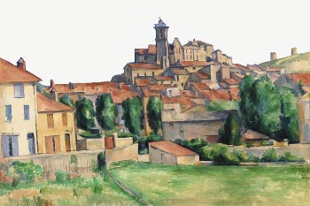  Paul Cezanne&rsquo;s Gardanne border, | Free PSD Illustration - rawpixel