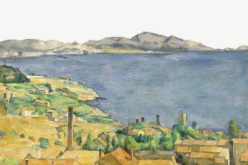 Paul Cezanne&rsquo;s Gulf of Marseilles | Free PSD Illustration - rawpixel