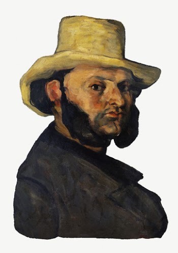 Paul Cezanne&rsquo;s Gustave Boyer in a Straw | Free PSD Illustration - rawpixel