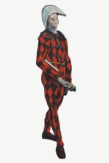 Paul Cezanne&rsquo;s Harlequin clipart, post-impressionist | Free PSD Illustration - rawpixel