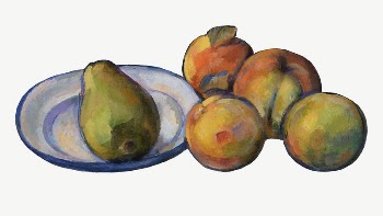 Paul Cezanne&rsquo;s Large Pear clipart, | Free PSD Illustration - rawpixel