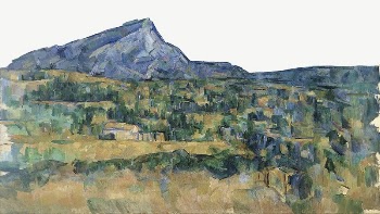  Paul Cezanne&rsquo;s Mont Sainte-Victoire | Free PSD Illustration - rawpixel